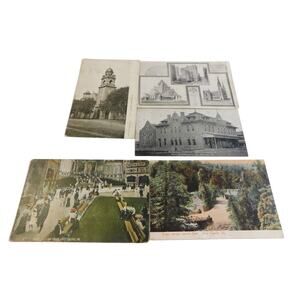 Postcards Early 1900's Vintage Pennsylvania Set of 5-4 Used, 1 never used.